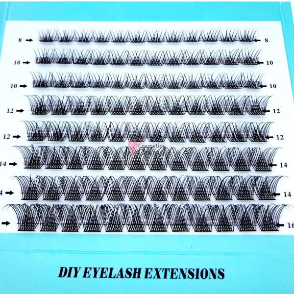 Gene false  smocuri / manuchi Dovetail Segmented 20D de C/0,10/8-10-12-14-16mm (Mixt) - 96 smoc C1DMIX